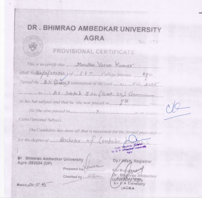 Mandha agra university